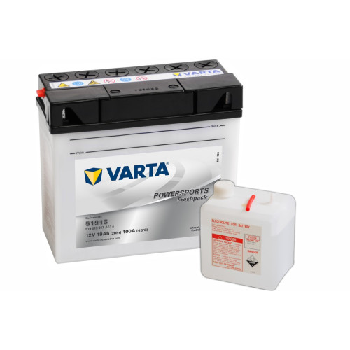 Varta  519 013 017 MC batteri 12 volt 19Ah (+pol til høyre)