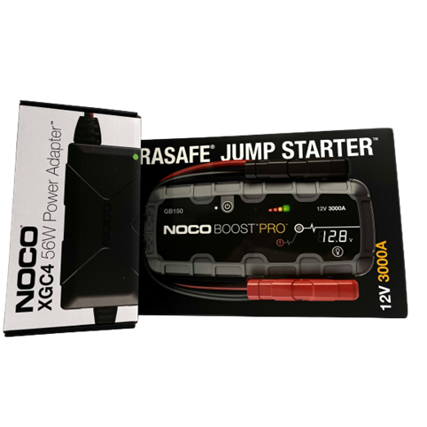 Noco Genius GB150 Boost Pro Jumpstarter 3000A + XGC4 lader