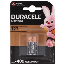 Duracell DL123A / CR123A 3v Lithium fotobatteri