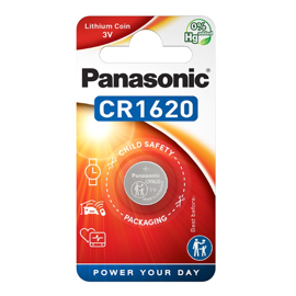 CR1620 Panasonic 3V Lithiumbatteri