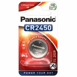 CR2450 Panasonic 3V Lithiumbatteri