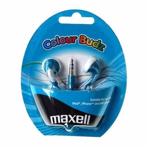 Maxell Colour Budz In-Ear hodetelefoner med jackplugg, blå