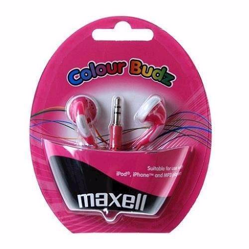Maxell Colour Budz In-Ear hodetelefoner med jackplugg, Pink