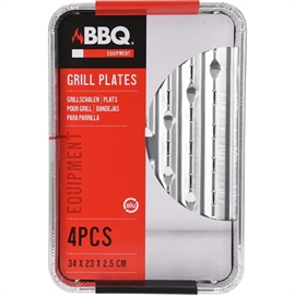 4 grillbrett i aluminium 