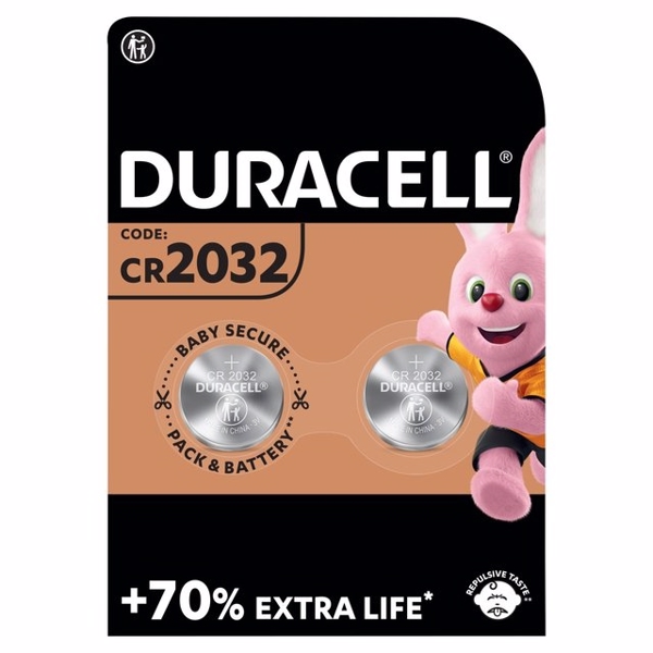 CR2032 Duracell 3V Lithiumbatteri