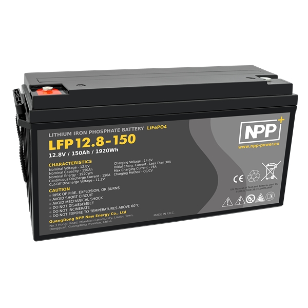 NPP Power litiumbatteri 12V/150Ah (Bluetooth)