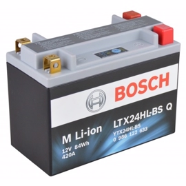 Bosch MC Lithiumbatteri LTX24HL-BS 12volt 7Ah +pol til høyre