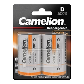 Camelion LR20 / D Oppladbare batterier 2500 mAh
