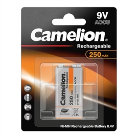 Camelion Oppladbart 9V batteri 250 mah