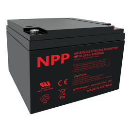 NPP Power Golfvogn batteri 12 volt 26Ah