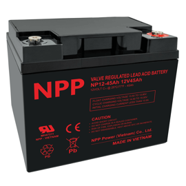 NPP Power Mobilitetsskuter/Kjørestol batteri 12 volt 45Ah