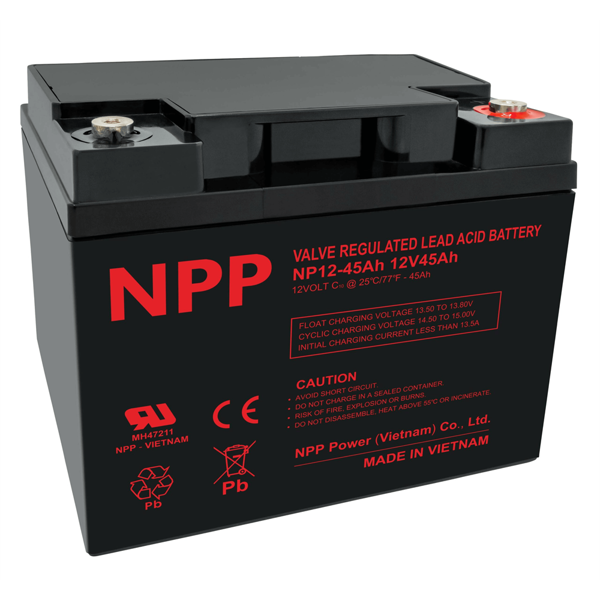 NPP Power Mobilitetsskuter/Kjørestol batteri 12 volt 45Ah