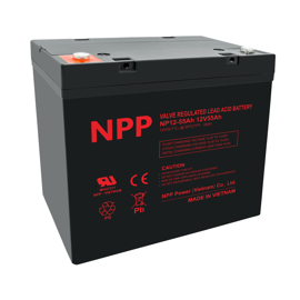 NPP Power Mobilitetsskuter/Kjørestol batteri 12 volt 55Ah