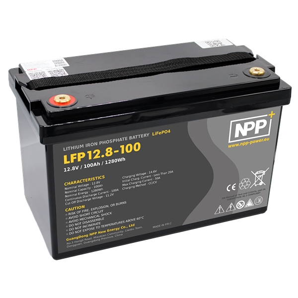 NPP Power Lithium-batteri 12V/100Ah (Bluetooth)