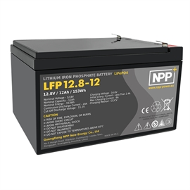NPP Power Lithiumbatteri 12V/12Ah (parallell + seriekobling)