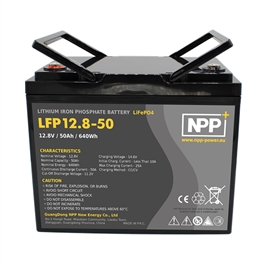 NPP Power Lithium-batteri 12V/50Ah (Bluetooth)