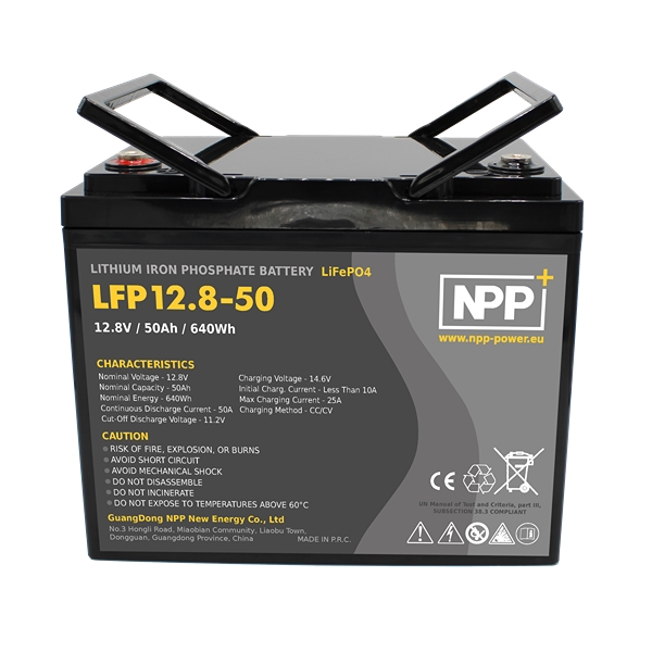 NPP Power Lithium-batteri 12V/50Ah (Bluetooth)