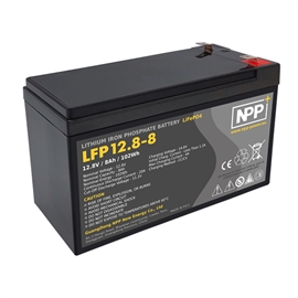 NPP Power Lithiumbatteri 12V/8Ah (parallell + seriekobling)