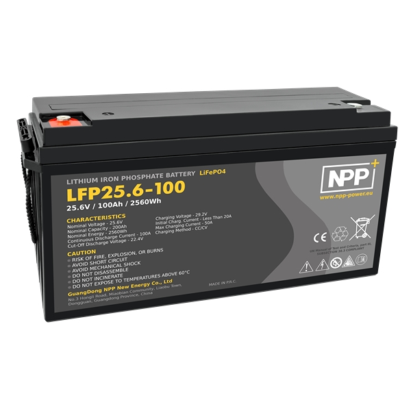 NPP Power litiumbatteri 24V/100Ah (Bluetooth)