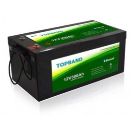 Topband Lithium batteri 12volt 300Ah med app-overvåking (HEAT)