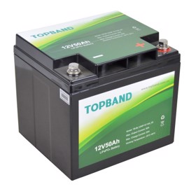 Topband Lithium batteri 12volt 50Ah (Kan kobles på 48V)