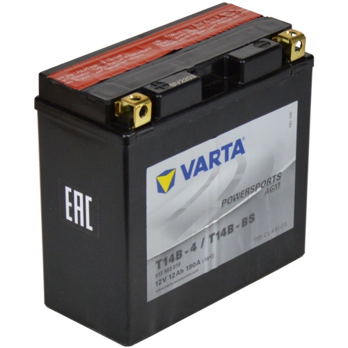 Varta 513 903 019 MC batteri 12 volt 12Ah (+pol til venstre)