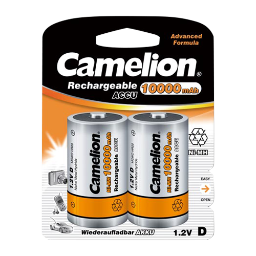 Camelion LR20 / D Oppladbare batterier 10000 mAh