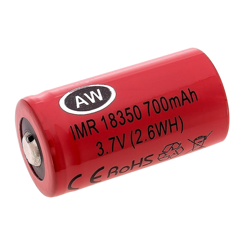 AW 18350 3,7 volt Li-Ion batteri 800 mAh