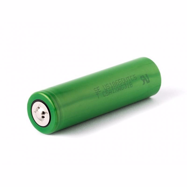 Sony US18650VTC4 3,6 volt Li-Ion batteri 2100mAh knapp på +pol 