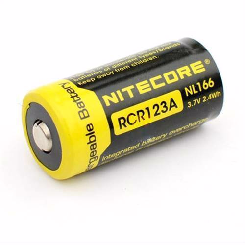 Nitecore RCR123 NL166 650mAh lithium batteri