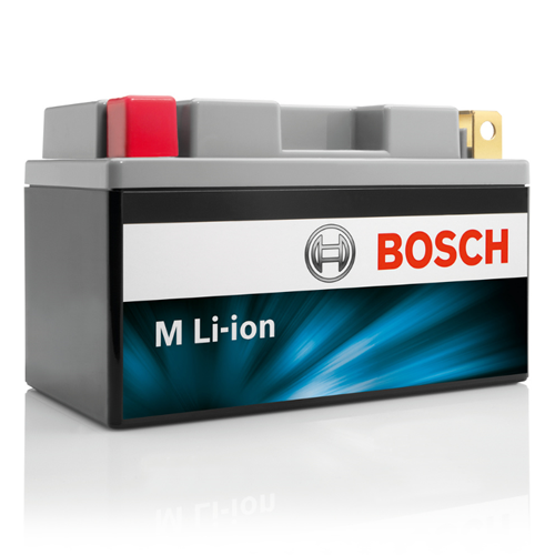 Bosch MC Lithiumbatteri LT7BBS 12volt 3Ah +pol til venstre
