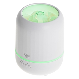 Adler AD7954 Ultralyd luftfukter & Aroma Diffuser, USB, Hvit