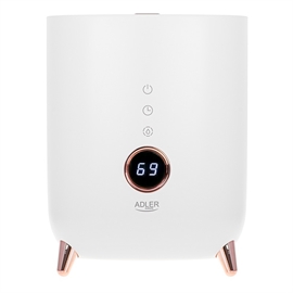 Adler AD 7972 Ultralyd Luftfukter & Aroma Diffuser med Hygrometer, 4L, Hvit