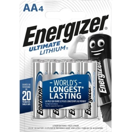 Energizer L91 / AA Lithiumbatterier til kamera