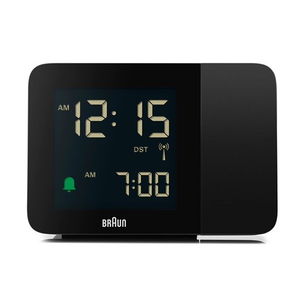 Braun BC15B-DCF Radiostyrt digitalt projeksjonsvekkerur, svart