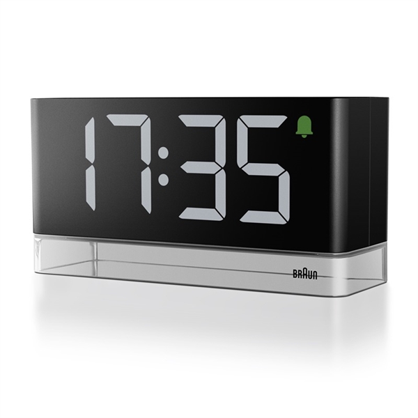 Braun BC27BEU digital LED-vekkerklokke med nattlys, svart