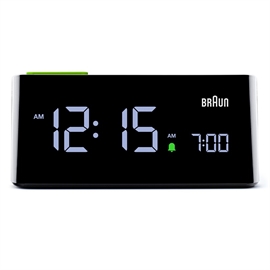 Braun BC16BEU Digital vekkerklokke med automatisk lysstyrke, Sort