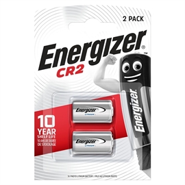 Energizer CR2 3V foto / alarm batterier (2 stk.)