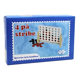 Fire på Rad i Tre Klassisk Familiespill med Røde og Sorte Brikker