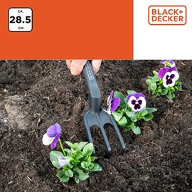 Black+Decker Håndrive 28,5 cm til Hage, Svart/Oransje