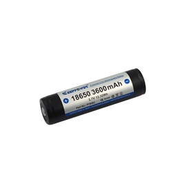 Keeppower 18650 3,6 volt Li-Ion batteri 3600 mAh med sikkerhetskretsløp