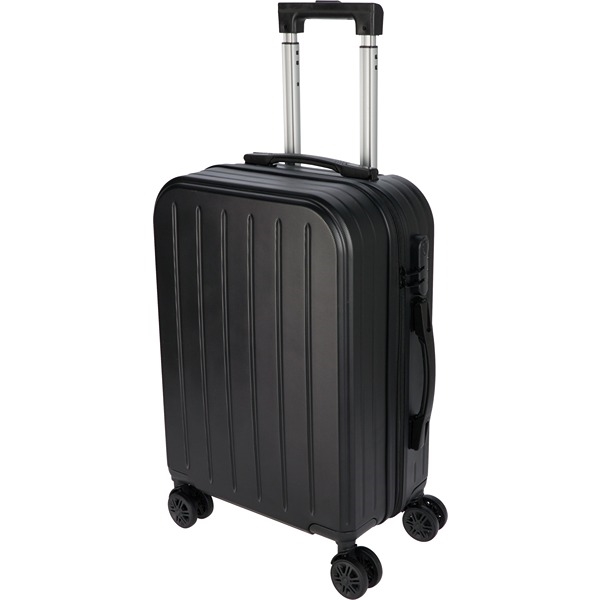 Koffert 38L i Hardkoffert med 4 Hjul (Håndbagasje), Svart