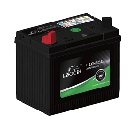 Leoch Batteri til hagetraktor 12 volt 29Ah + pol til venstre