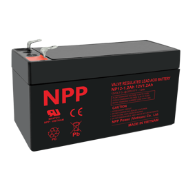 NPP Power Blybatteri 12 volt 1,2Ah