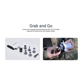 Nitecore AP01 Mini luftpumpe - drives via ekstern strømkilde f.eks. powerbank