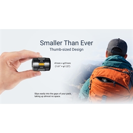 Nitecore AP01 Mini luftpumpe - drives via ekstern strømkilde f.eks. powerbank