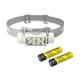 Nitecore HC65 UHE Grå hodelykt - Sett med 1 stk. Ekstra NL1840HP Batteri