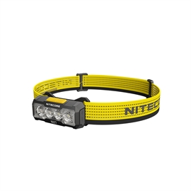 Nitecore NU27 MCT Oppladbar Hodelykt 600 lumen, Sort/Gul