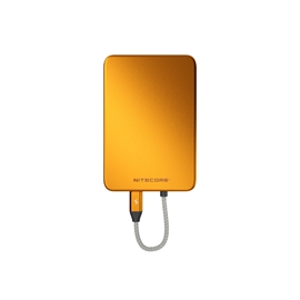 Nitecore POCKET 5 Powerbank 5000mAh Magnetisk med innebygd USB-C ladekabel, Orange