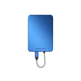 Nitecore POCKET 5 Powerbank 5000mAh Magnetisk med innebygd USB-C ladekabel, Blå